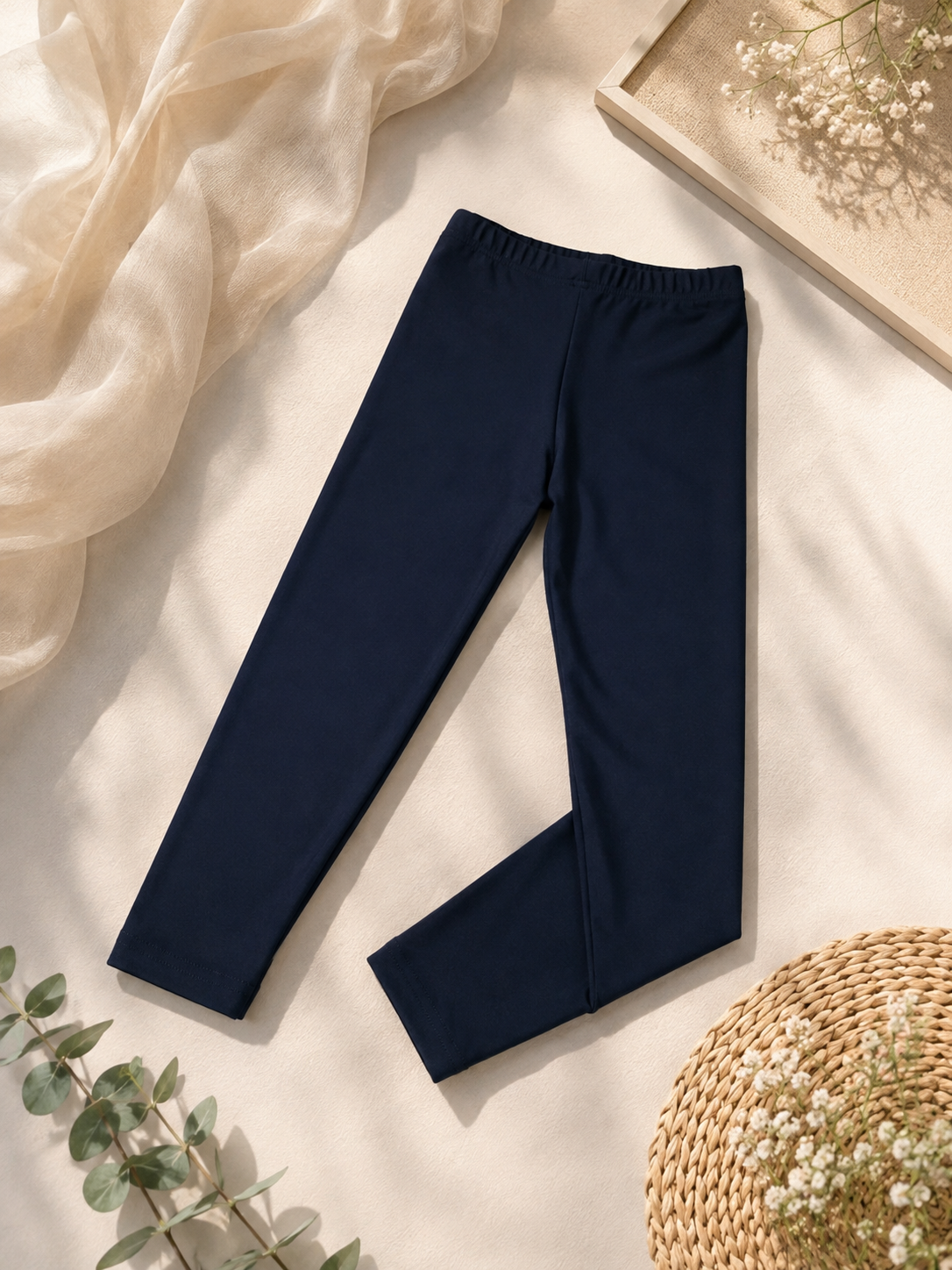 Legging anak warna hitam polos